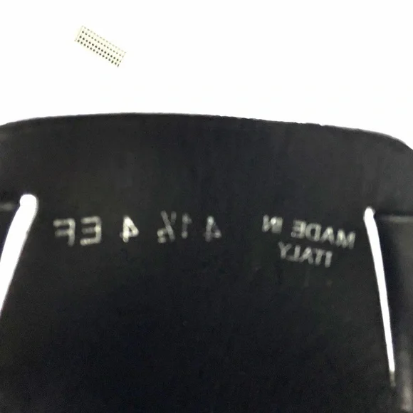 Dior Men’s Black Leather Logo Slides Sandals EU 41.5 (8-8.5) Made in Italy - Picture 6 of 6